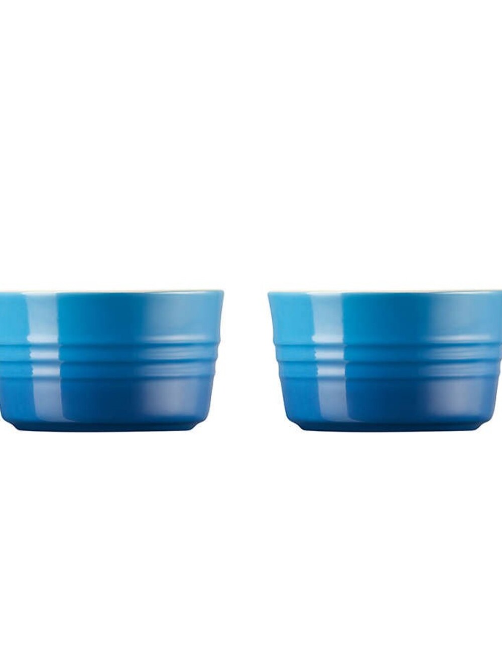 Le Creuset Blue Ceramic Ramekin Set Of 2